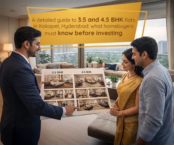 3.5 and 4.5 BHK flats in Kokapet, Hyderabad