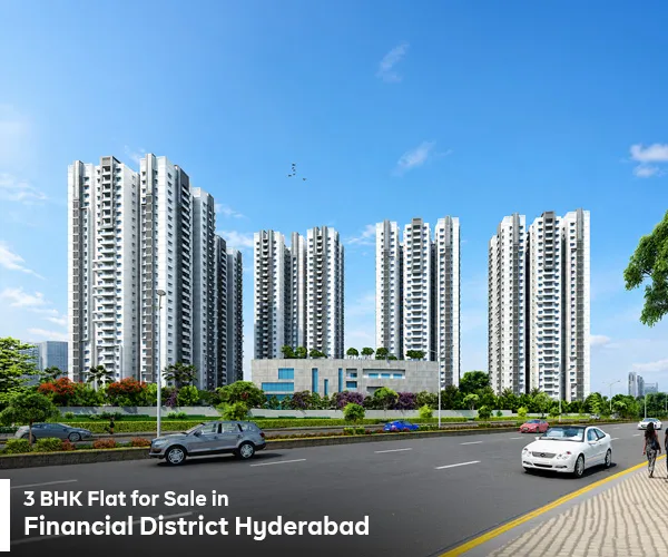 Spacious 3 BHK flat for sale in Financial District Hyderabad