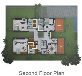 East Facing Second Floor Plan