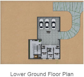 East Facing Lower Floor Plan