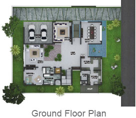 East Facing Ground Floor Plan