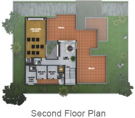 East Facing Second Floor Plan