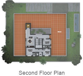 East Facing Second Floor Plan