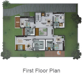 West Facing Second Floor Plan