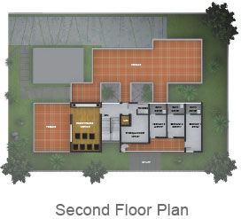 West Facing Second Floor Plan