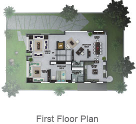 West Facing First Floor Plan