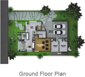 West Facing Ground Floor Plan