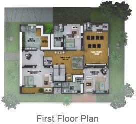 West Facing First Floor Plan