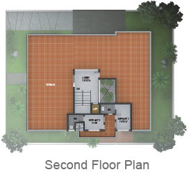 West Facing Second Floor Plan