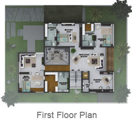 West Facing First Floor Plan