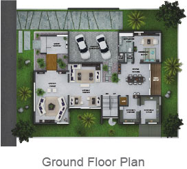West Facing Ground Floor Plan
