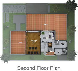 West Facing Second Floor Plan