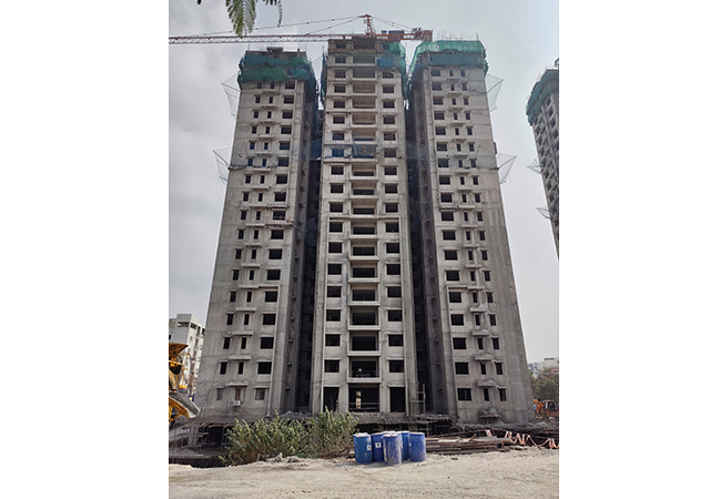 B-block 19th Floor Shuttering Under Progress