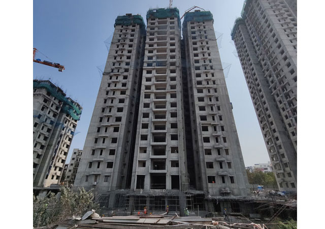 B-block 21st Floor Shuttering Under Progress