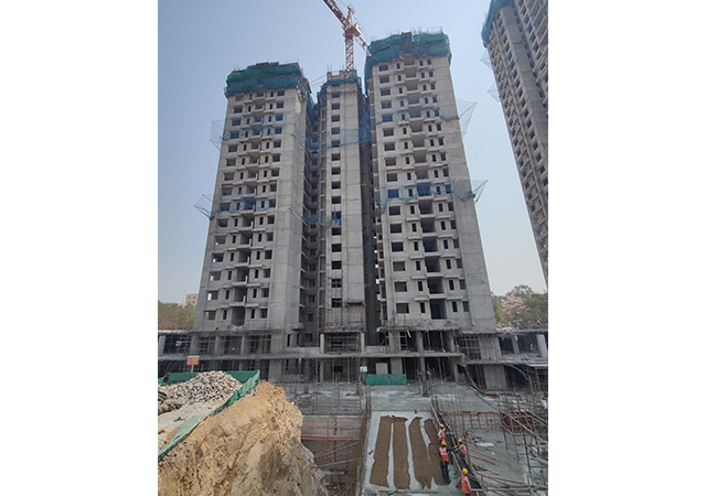 C-block 17th Floor Shuttering Under Progress