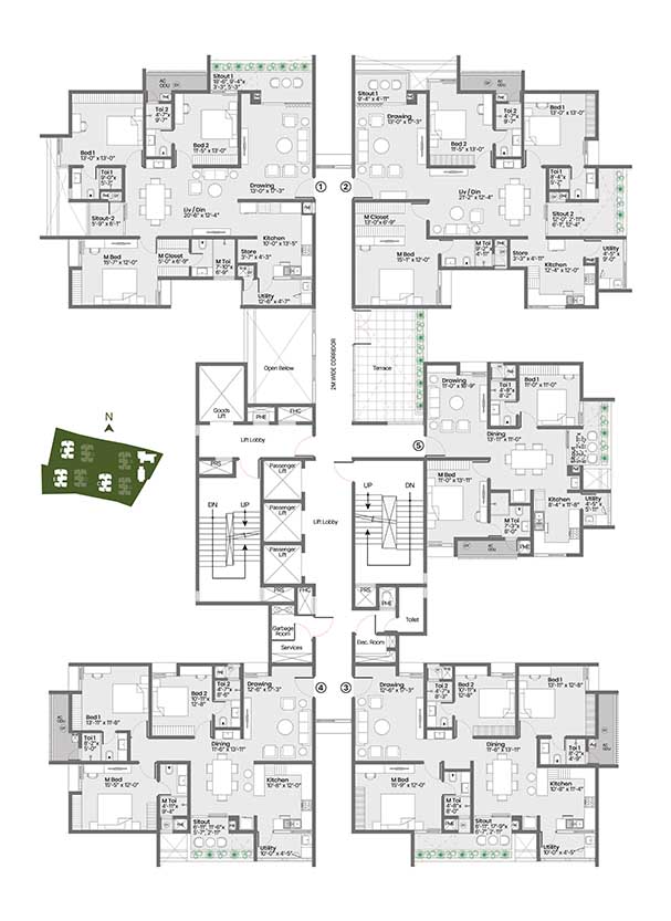 Tower C,E,F ODD-Floors Plan